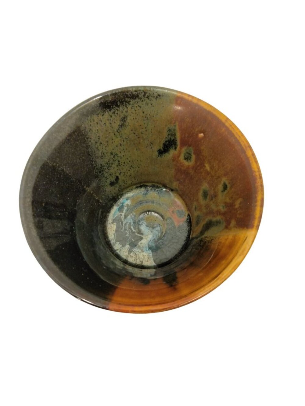 Earthenware Studio Art Rustic Pottery Bowl Brown Earth Tones Vase Planter USA - Picture 4 of 9